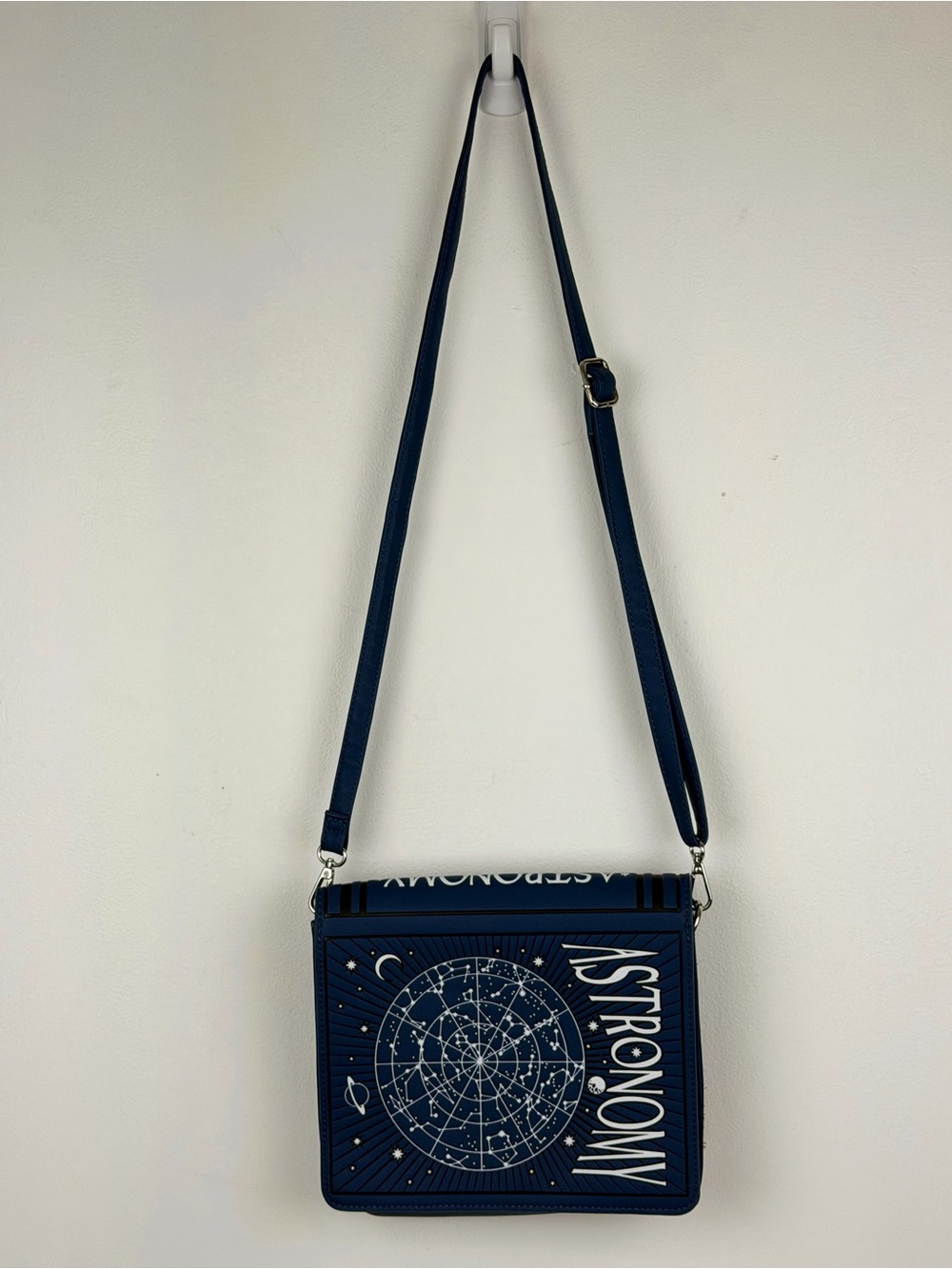 Astronomy “Book” Navy Blue Crossbody Bag Shoulder Purse